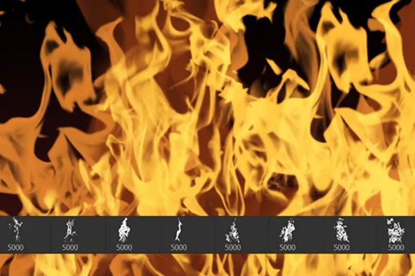 Photoshop-Pinsel: Feuer und Flammen (Version 2)