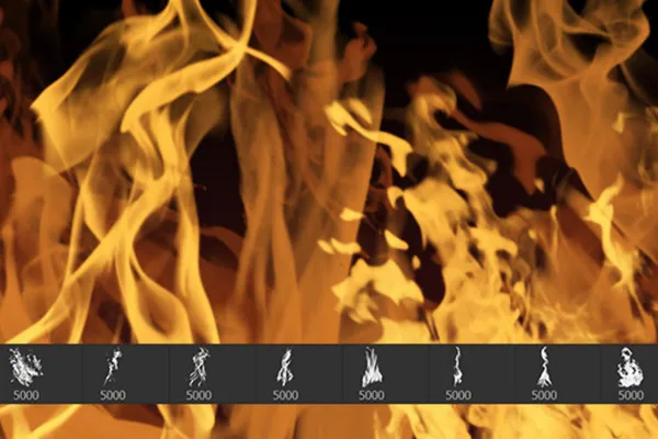 Photoshop-Pinsel: Feuer und Flammen (Version 3)
