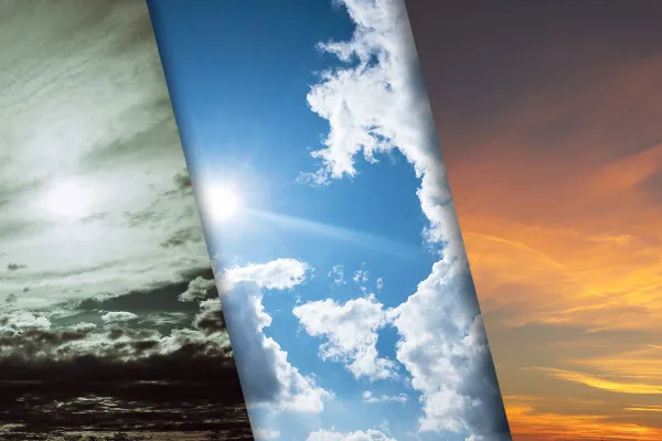 Wolkenfotos (Paket #2): vielfältige Bilder und Texturen von Wolkenformationen