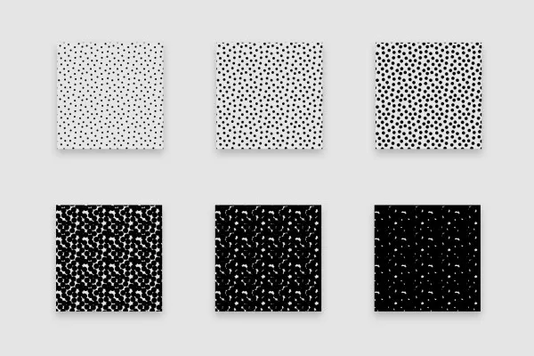 Halftone Patterns – Photoshop-Muster für Halbtonraster: Punkte regelmäßig verteilt