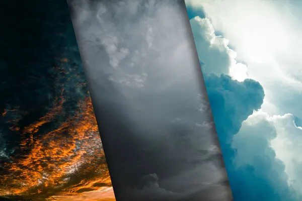 Wolkenfotos (Paket #6): vielfältige Bilder und Texturen von Wolkenformationen