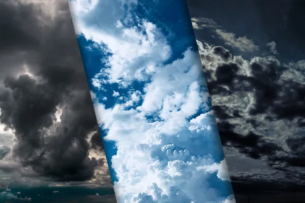 Wolkenfotos (Paket #7): vielfältige Bilder und Texturen von Wolkenformationen