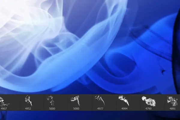 Pinsel mit Rauch-Motiven für Photoshop und Co: Version 03