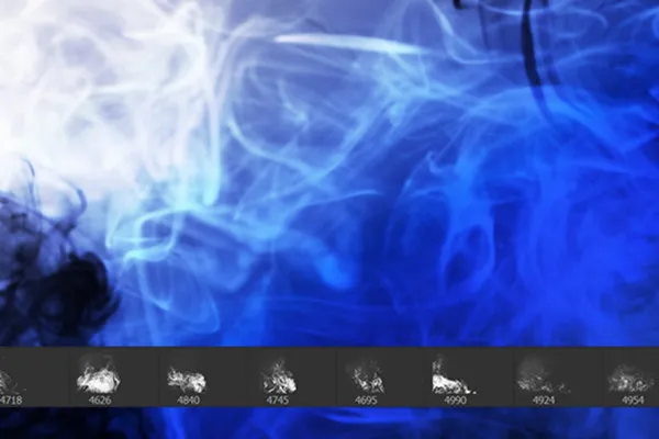 Pinsel mit Rauch-Motiven für Photoshop und Co: Version 06
