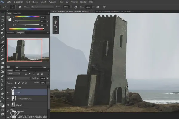 Digital Painting & Matte Painting: SketchUp-Modelle in Photoshop integrieren