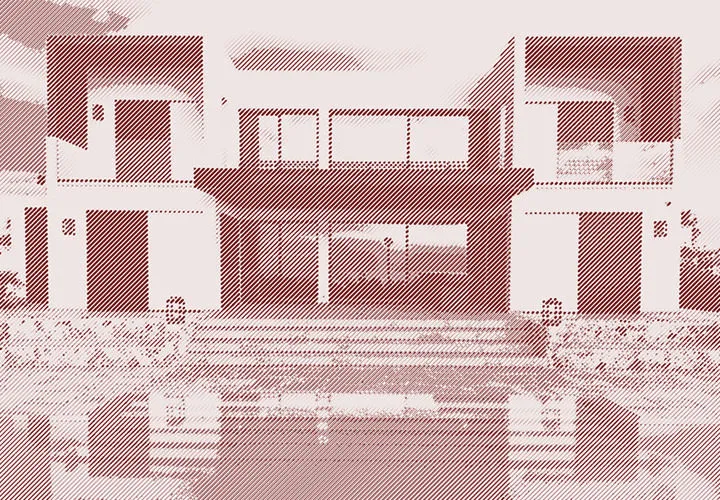 Architekturfotos bearbeiten – Immobilien mit Gravur & Farbeffekt (Photoshop-Aktion)