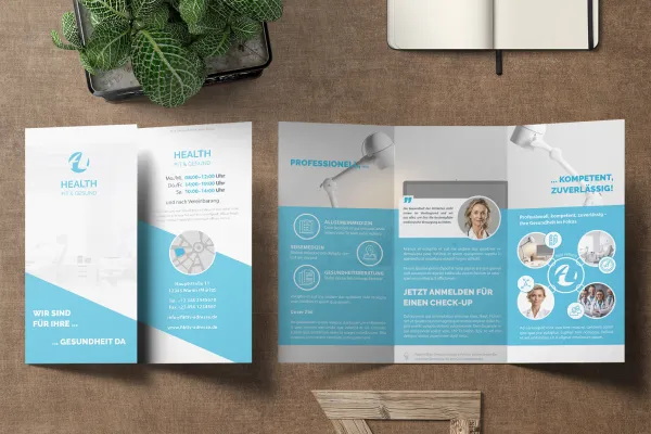 Design-Vorlagen für Ärzte, Zahnärzte, Gesundheitswesen: Flyer