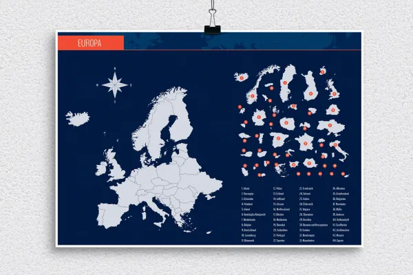 Vektorbasierte Landkarten: Europa (Beispiel)