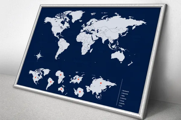 Vektorbasierte Landkarten: Welt (Beispiel)