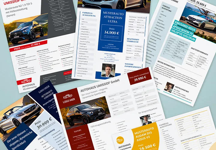 Exposés für Auto & Fahrzeug: Vorlagen zum Autoverkauf