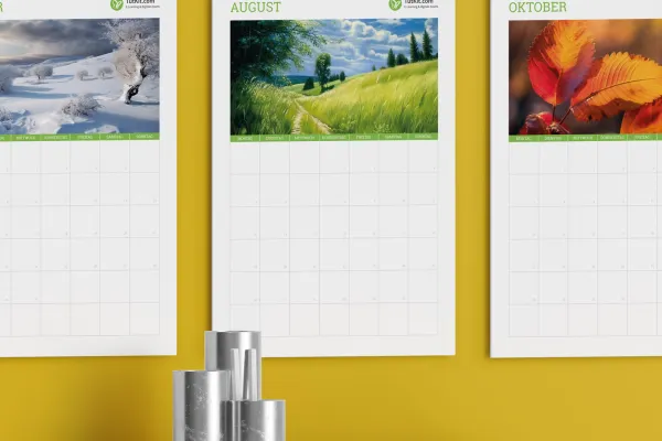 Für die besten Seiten eines jeden Monats – gestaltete deinen Wandkalender.
